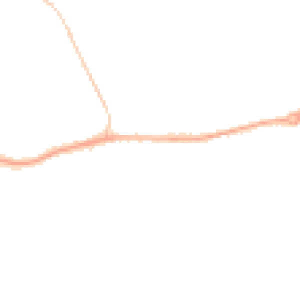 Night-time road noise heatmap for SN12 7GE