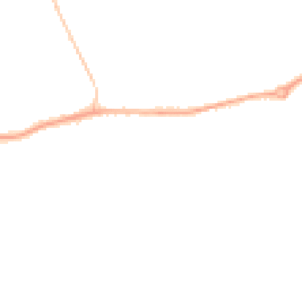 Night-time road noise heatmap for SN12 7QW