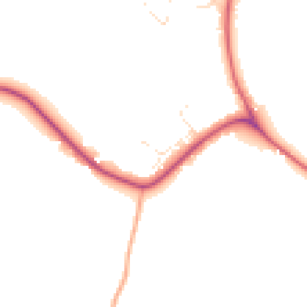 Daytime road noise heatmap for SN12 8EP