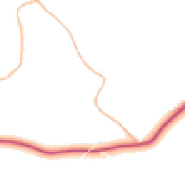 Daytime road noise heatmap for SN12 8NY