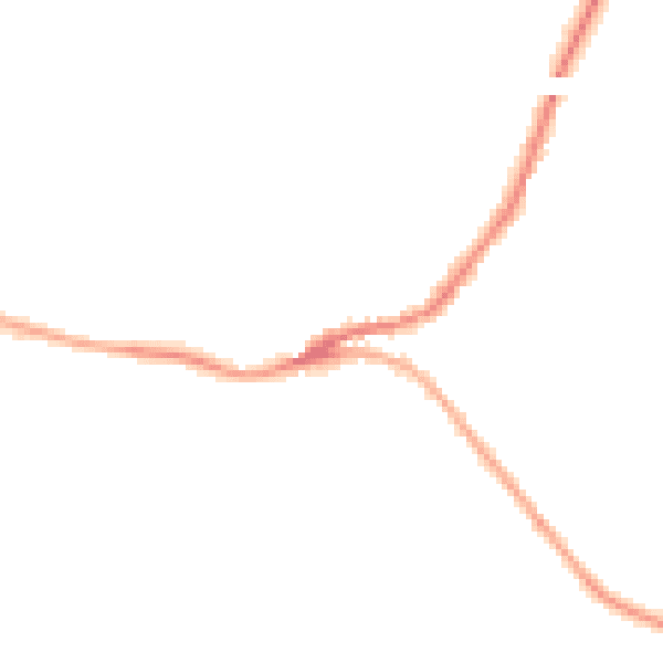 Night-time road noise heatmap for SN13 8NS