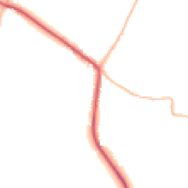 Daytime road noise heatmap for SN13 9PU