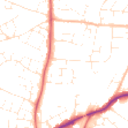 Daytime road noise heatmap for SN14 0AU