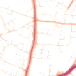 Daytime road noise heatmap for SN14 0BA