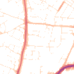Daytime road noise heatmap for SN14 0BE