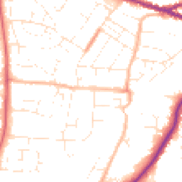 Daytime road noise heatmap for SN14 0BS
