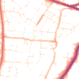 Daytime road noise heatmap for SN14 0BT