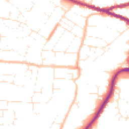 Daytime road noise heatmap for SN14 0BW