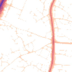 Daytime road noise heatmap for SN14 0DH