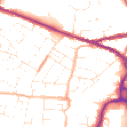 Daytime road noise heatmap for SN14 0DZ