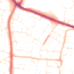 Daytime road noise heatmap for SN14 0JG