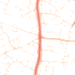 Daytime road noise heatmap for SN14 0LX