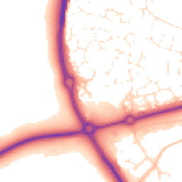Daytime road noise heatmap for SN14 0XS