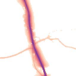 Daytime road noise heatmap for SN14 6BX
