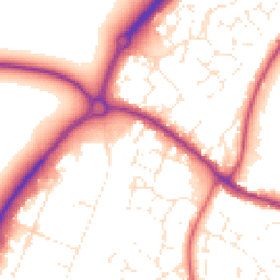 Daytime road noise heatmap for SN14 6GW