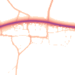 Daytime road noise heatmap for SN14 8LR