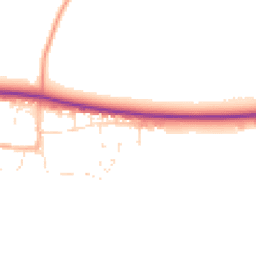 Daytime road noise heatmap for SN14 8NY