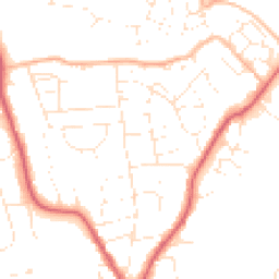 Daytime road noise heatmap for SN15 1AN