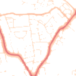Daytime road noise heatmap for SN15 1AW