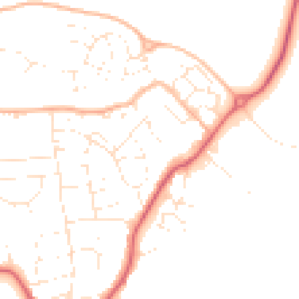 Daytime road noise heatmap for SN15 1BG