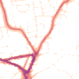 Daytime road noise heatmap for SN15 1BL