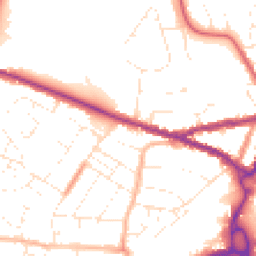 Daytime road noise heatmap for SN15 1NG