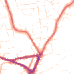Daytime road noise heatmap for SN15 1QQ