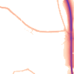 Daytime road noise heatmap for SN15 2NB
