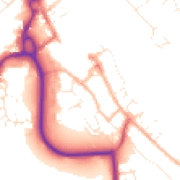 Daytime road noise heatmap for SN15 3EW
