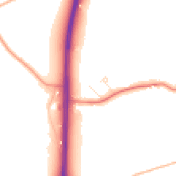 Daytime road noise heatmap for SN15 5QH