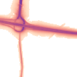 Night-time road noise heatmap for SN4 0EX