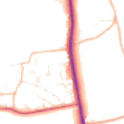 Daytime road noise heatmap for SN4 0PH