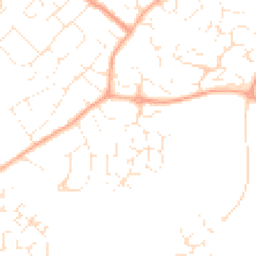 Daytime road noise heatmap for SN4 8FE