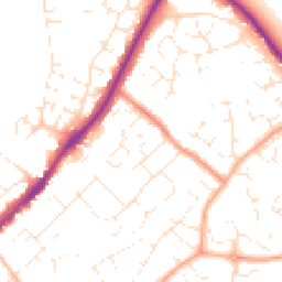 Daytime road noise heatmap for SN4 8JD