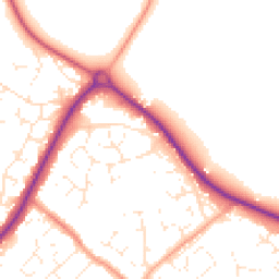Daytime road noise heatmap for SN4 8JP