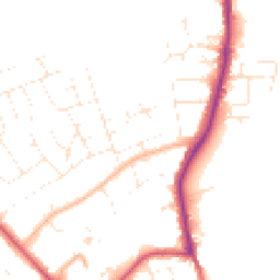 Daytime road noise heatmap for SN4 9BB