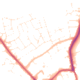 Daytime road noise heatmap for SN4 9ED