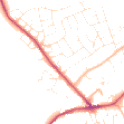 Daytime road noise heatmap for SN4 9LR