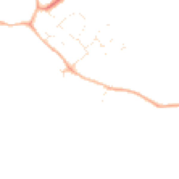 Daytime road noise heatmap for SN5 3LH