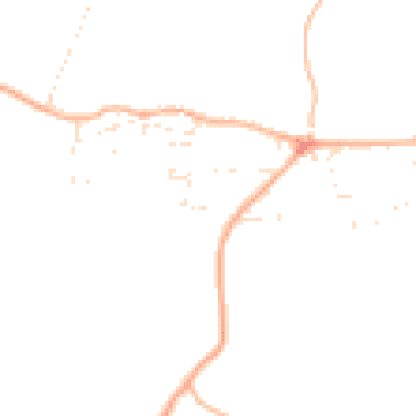 Daytime road noise heatmap for SN5 3XW