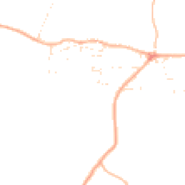Daytime road noise heatmap for SN5 4BT