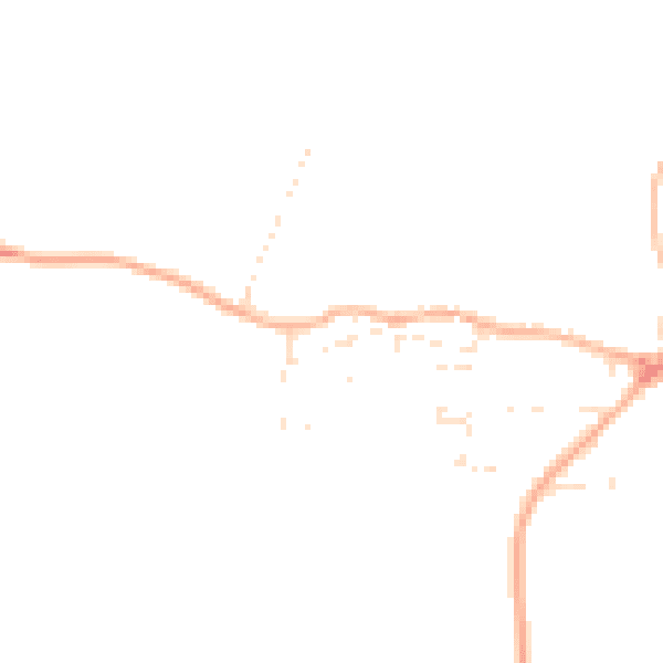Daytime road noise heatmap for SN5 4FJ