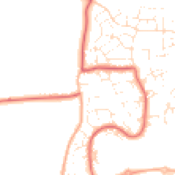 Daytime road noise heatmap for SN5 5LA
