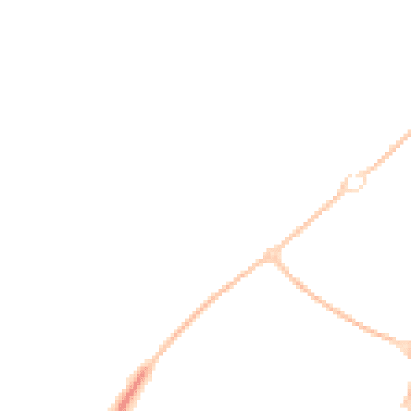 Night-time road noise heatmap for SN5 6AS
