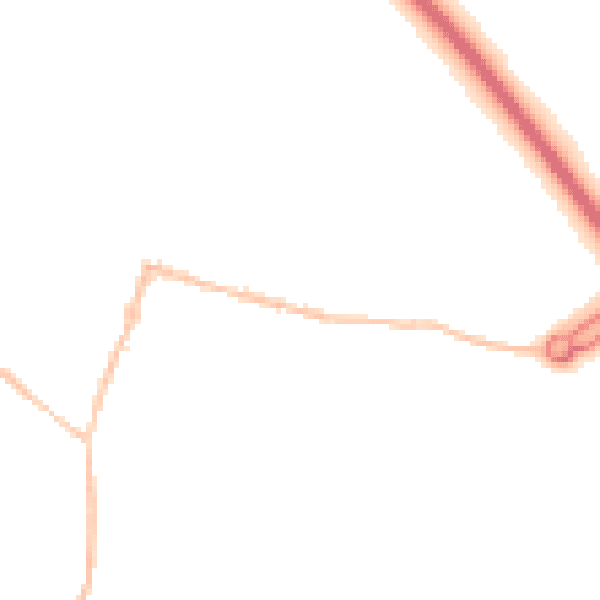 Night-time road noise heatmap for SN6 6BD
