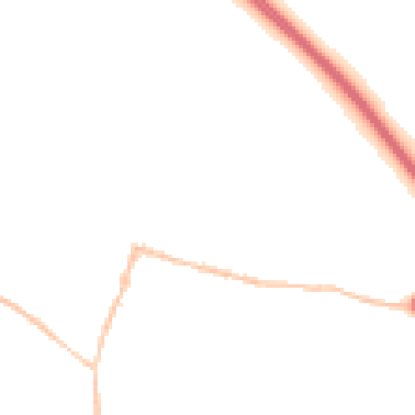 Night-time road noise heatmap for SN6 6BJ