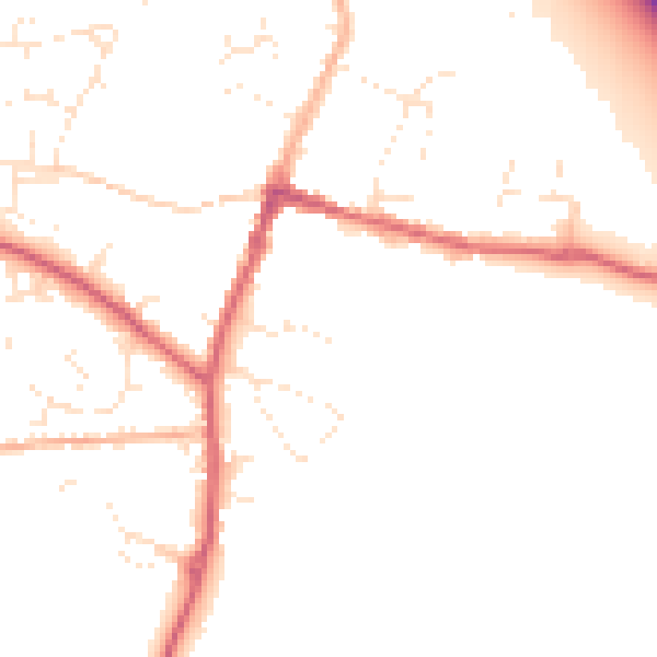 Daytime road noise heatmap for SN6 6BT