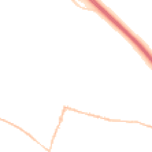 Night-time road noise heatmap for SN6 6DA