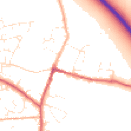 Daytime road noise heatmap for SN6 6DZ