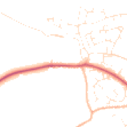 Daytime road noise heatmap for SN6 6EZ
